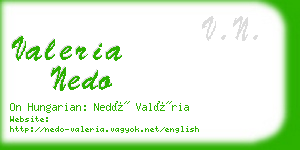 valeria nedo business card